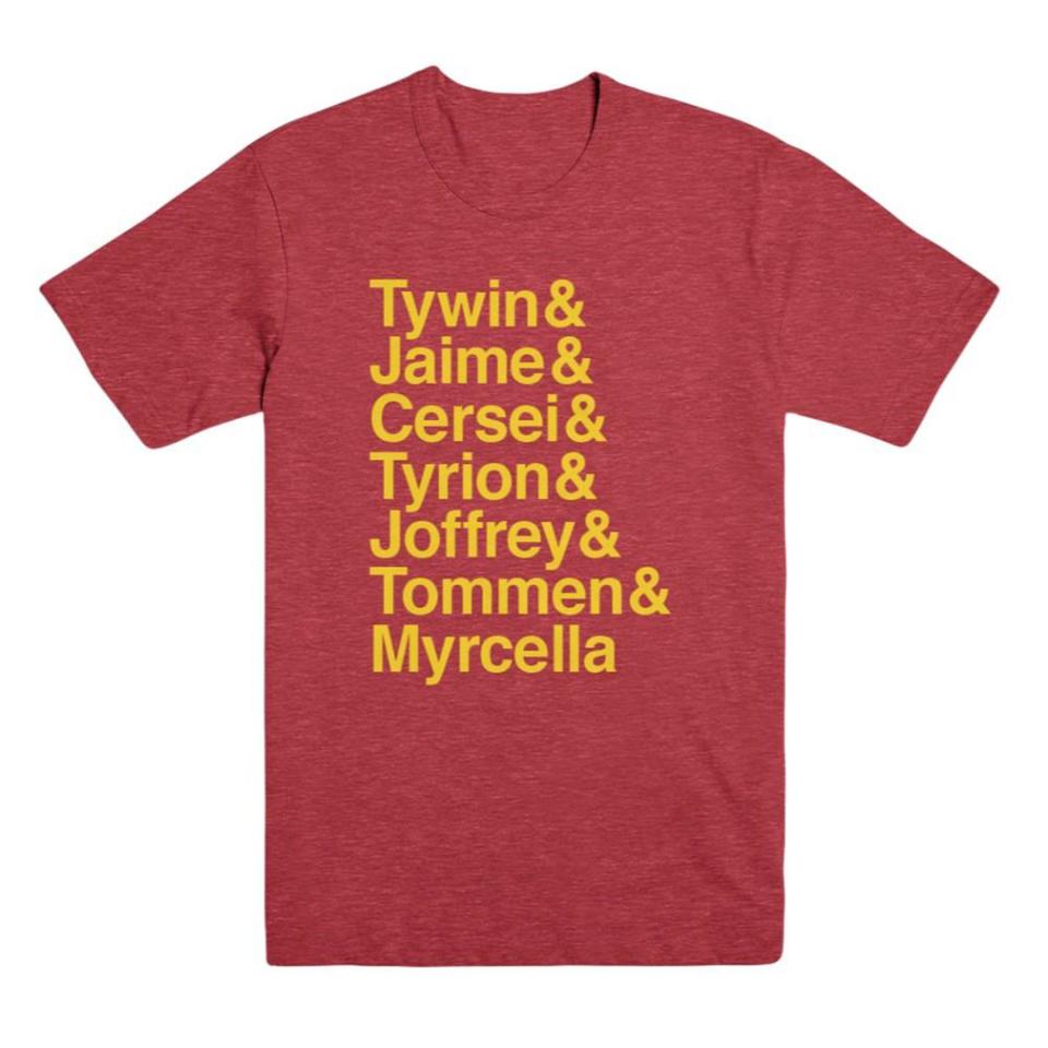 House Lannister Names T-Shirt