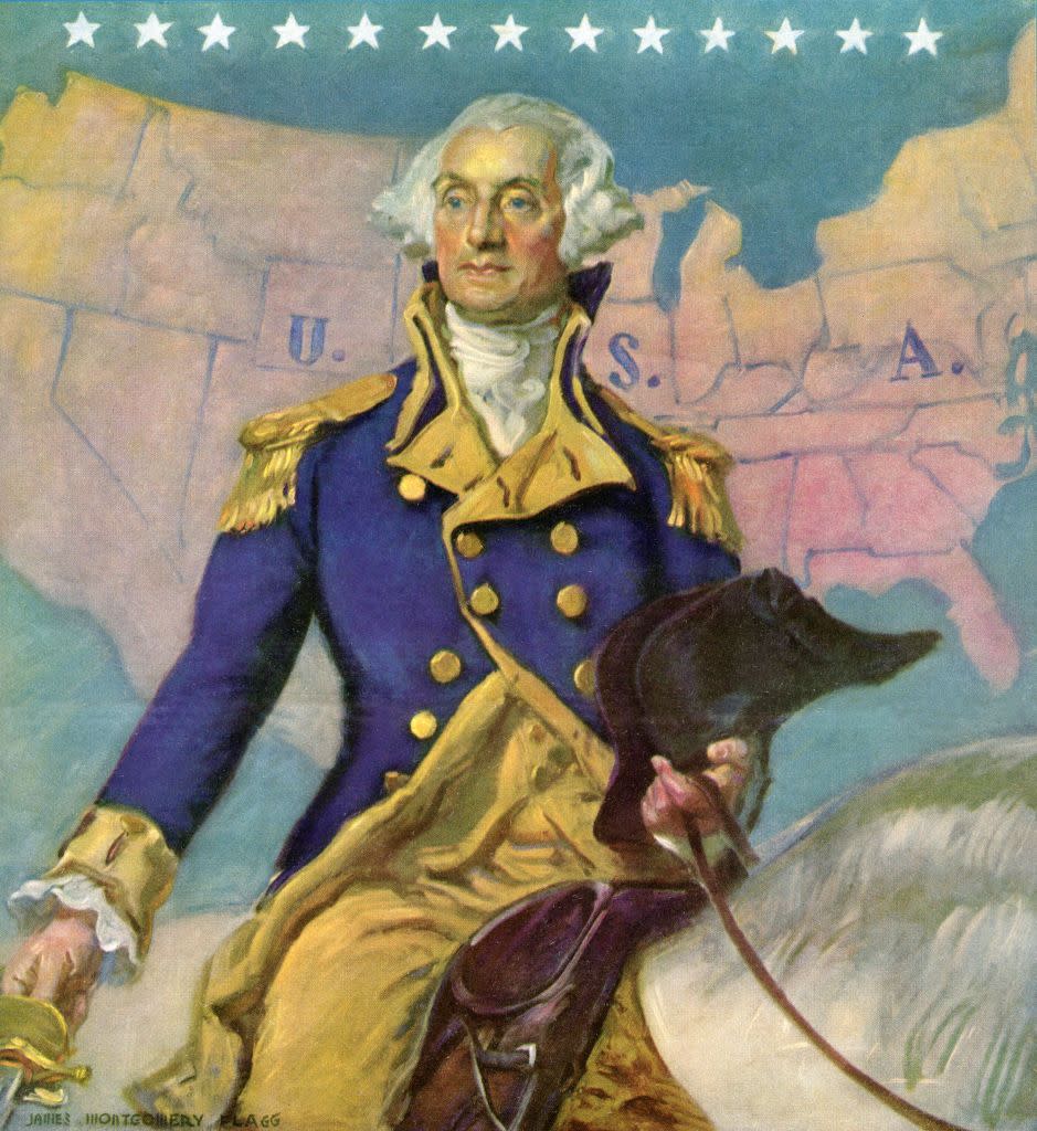 george washington on horseback