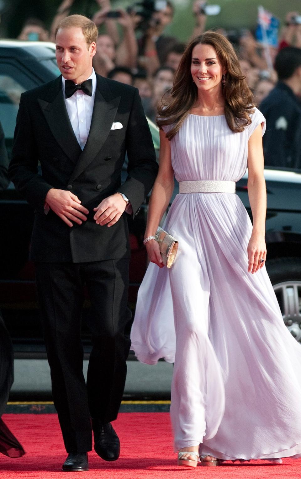 Catherine, Duchess of Cambridge and Prince William, Duke of Cambridge arrive at the 2011 BAFTA Brits To Watch Event at the Belasco Theatre on July 9, 2011 in Los Angeles, California