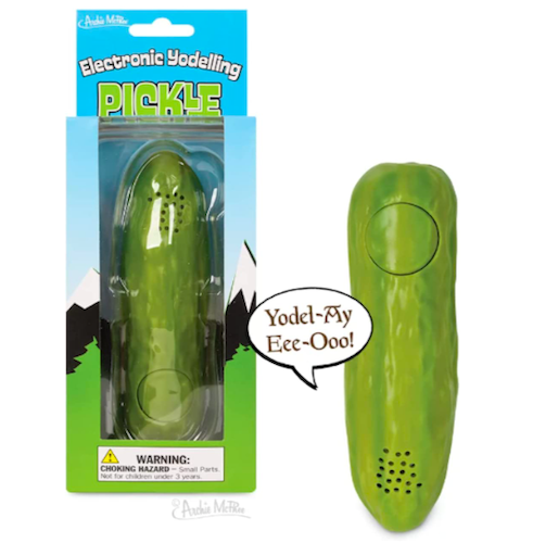 Archie McPhee Yodeling Pickle, funny stocking stuffers