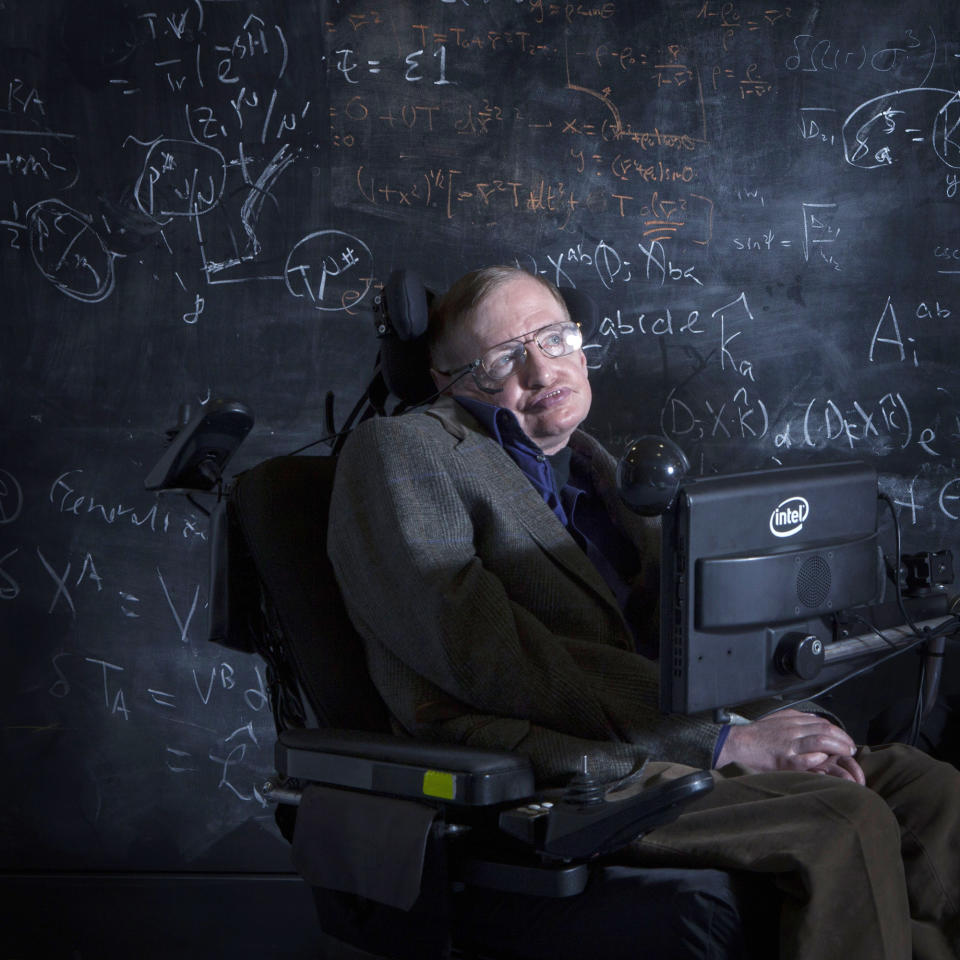 <p>In 1988, Hawking published his bestseller book, <em>A Brief History of Time</em>, which featured a <a rel="nofollow noopener" href="https://www.theguardian.com/science/2011/may/15/stephen-hawking-interview-there-is-no-heaven" target="_blank" data-ylk="slk:"theory of everything";elm:context_link;itc:0;sec:content-canvas" class="link ">"theory of everything"</a> that would later inspire an Oscar-winning film by the same name, decades later.</p>