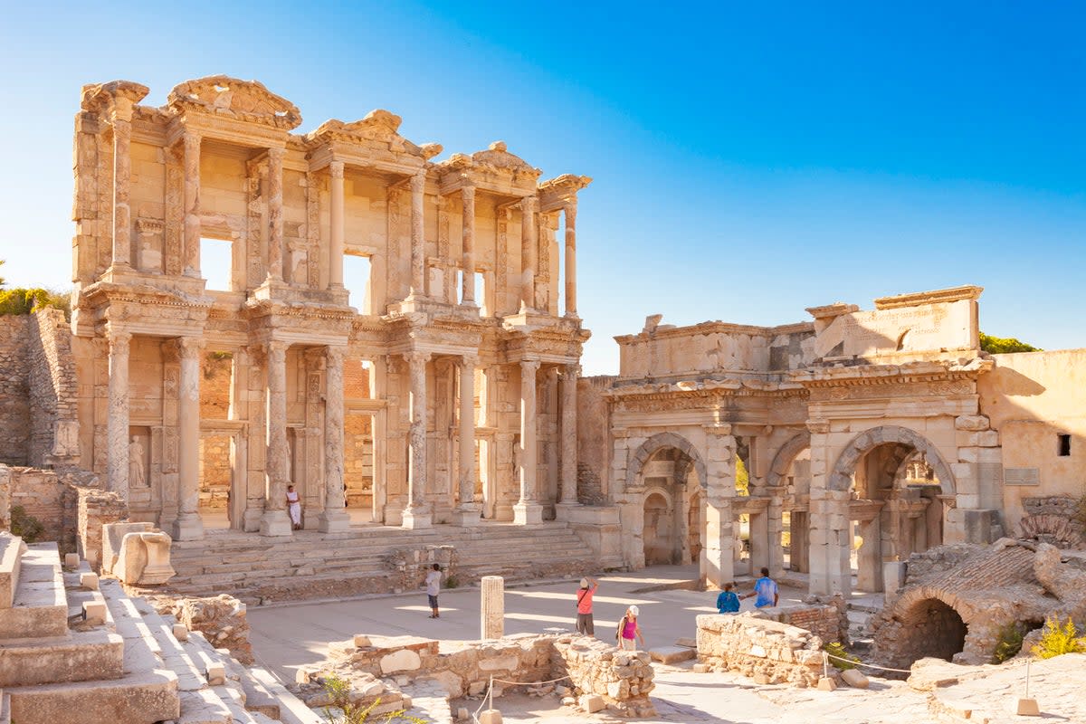 Once an ancient port city, Ephesus is an archaeological site of Greek and Roman ruins (Getty Images)