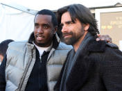 <p>Sean “Diddy” Combs and John Stamos — co-stars in the 2008 TV movie <em>A Raisin in the Sun</em> — made for one gorgeous photo. (Photo: Clayton Chase/WireImage) </p>