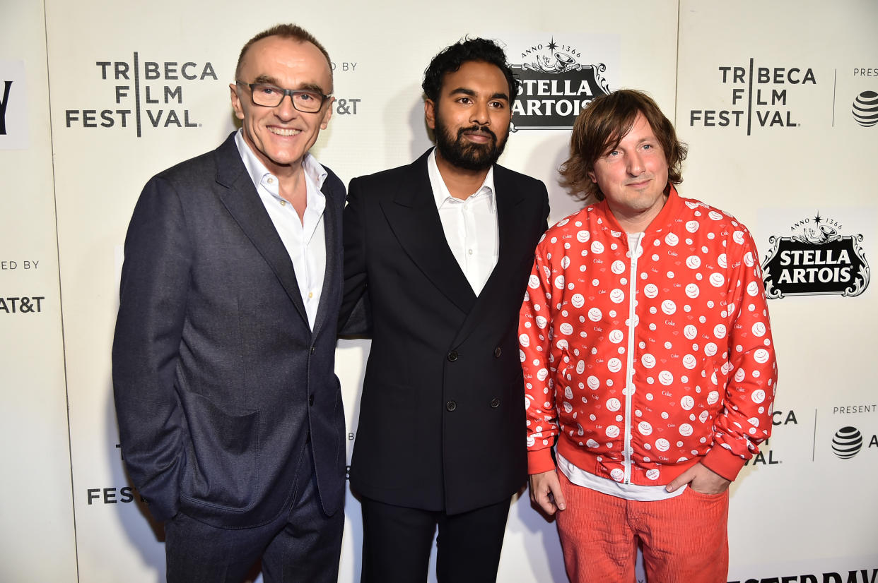 NEW YORK, NEW YORK - MAY 04: Danny Boyle, Himesh Patel and Daniel Pemberton attend "Yesterday" Closing Night Gala Film - 2019 Tribeca Film Festival at BMCC Tribeca PAC on May 04, 2019 in New York City. (Photo by Theo Wargo/Getty Images for Tribeca Film Festival)