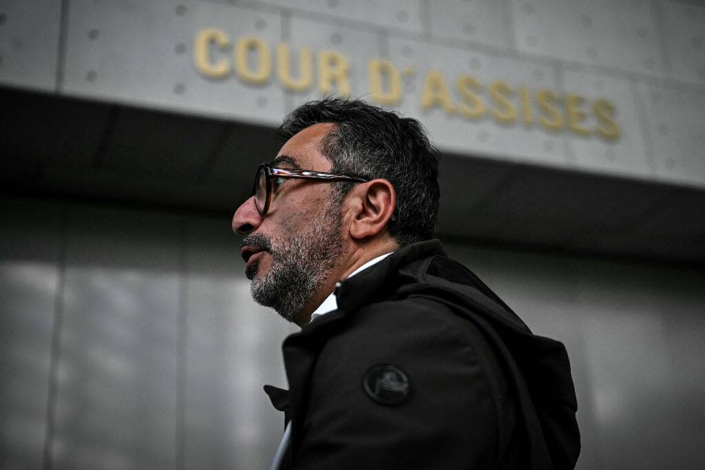 Photo d’illustration de l’avocat des parties civiles, Hervé Gerbi, arrivant pour le procès de Gabriel Fortin, au palais de justice de Grenoble avant le début de son procès en appel, le 13 mai 2024. 