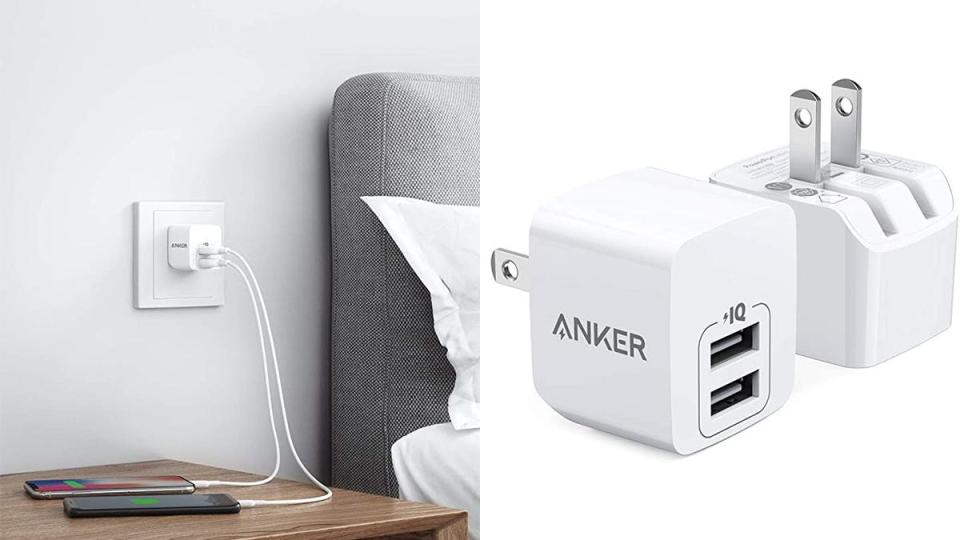 Each charger has the power to juice up two devices at once.