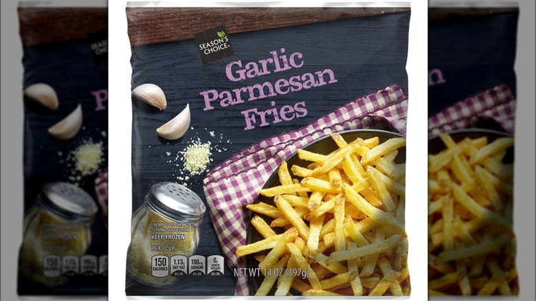 Bag of garlic parmesan french fries