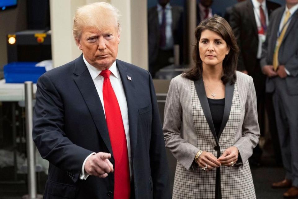 Nikki Haley and Donald Trump