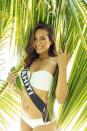 <p>Miss Tahiti, qui mesure 1m78, se définit comme étant une personne “avenante, curieuse et déterminée”. A noter qu’elle compte déjà 24.000 followers sur Instagram. Crédit photo : Facebook / Miss Tahiti </p>