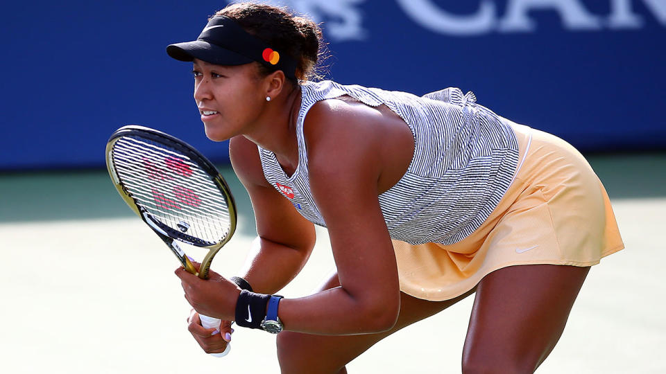 Naomi Osaka in action in Toronto at the Canadian Open.  (Photo by Vaughn Ridley/Getty Images)