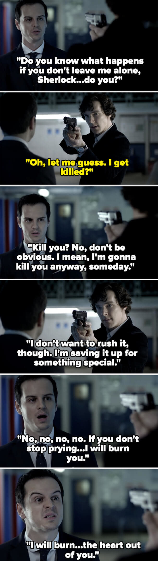 Screenshots from "Sherlock"