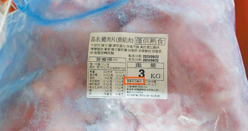 圖為標示不實的豬肉產品。（圖／報系資料照）