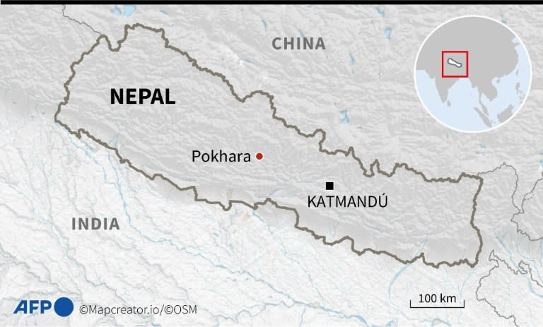 Mapa de Nepal (Jean-Michel Cornu)