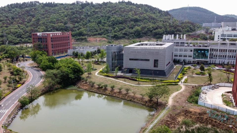 An aerial view of Wuhan Institute of Virology.