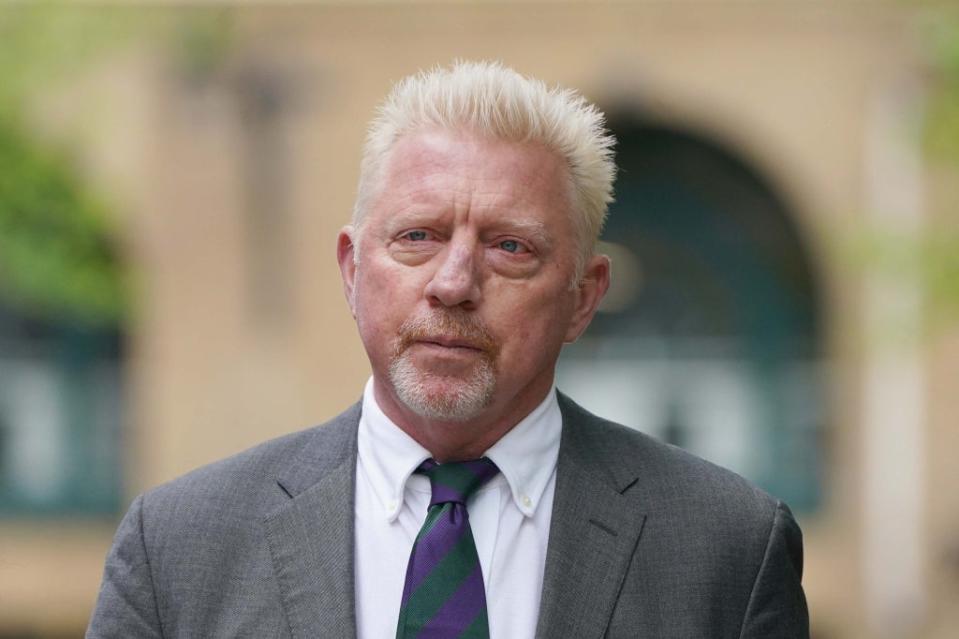 Boris Becker was sentenced to two-and-a-half years in jail at Southwark Crown Court (PA Wire)