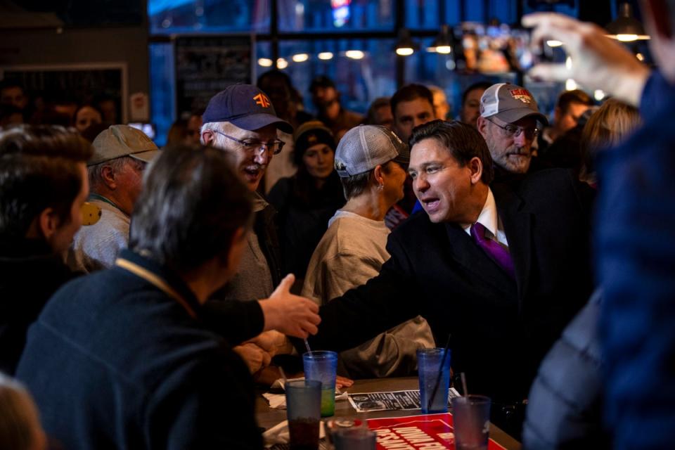 Ron DeSantis refused to go on the offence against Trump until it was too late (AP)