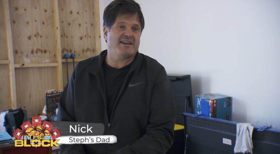 The Block star Steph's dad Nick