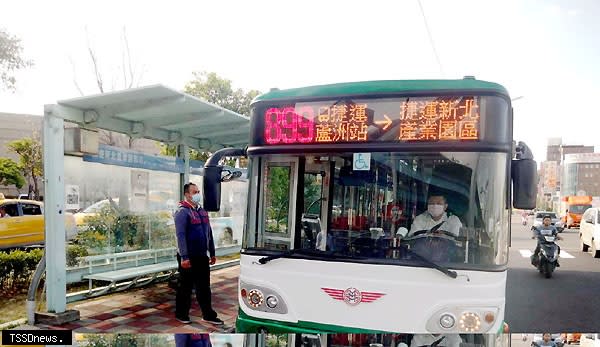 八九九公車路線延駛至捷運新北產業園區站，五股及泰山地區民眾無須多次轉乘。（圖：新北交通局提供）