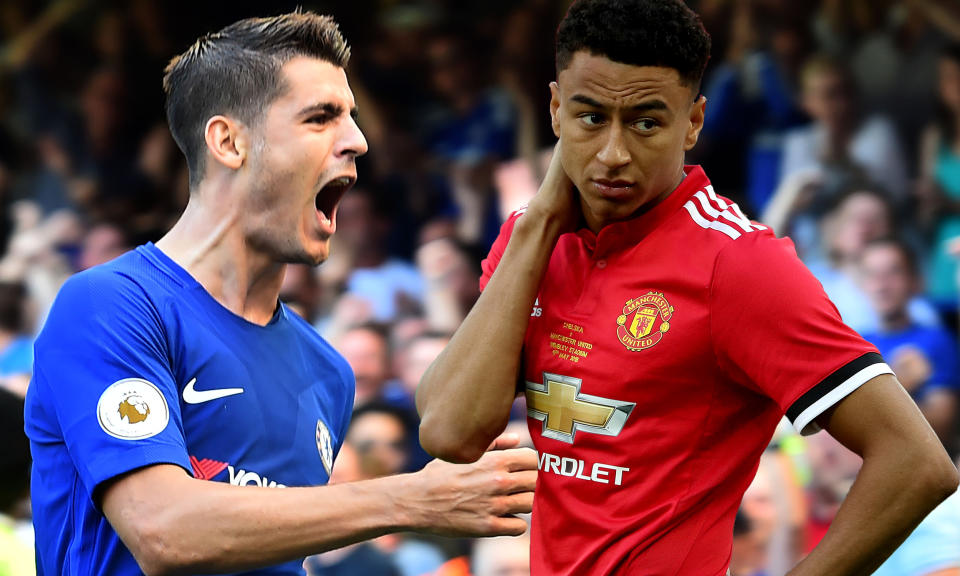 Chelsea striker Alvaro Morata shouted obscenities about Manchester United players after the cup final