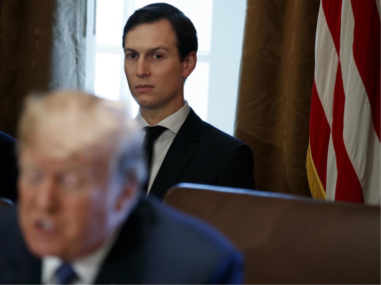 Jared Kushner, who is Donald Trump's son-in-law and a top aide, reportedly discussed former National Security Adviser Michael Flynn in a meeting with special counsel Robert Mueller's team