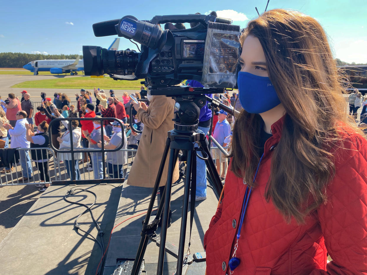 I went from being a busy reporter for Spectrum News in Raleigh, North Carolina, to passing out on a bus bench while shooting a story, a frightening moment that prompted me to make an appointment with a cardiologist. (Courtesy Nicole O'Hara)