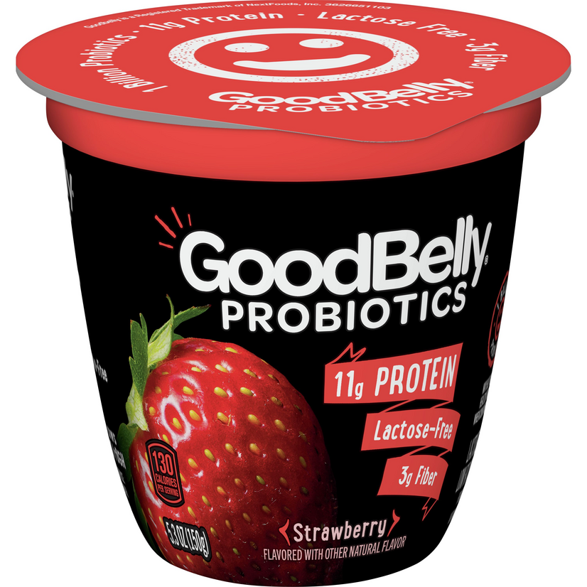 <p><strong>GoodBelly</strong></p><p><strong>$1.99</strong></p><p><a href="https://www.mercato.com/item/goodbelly-probiotics-yogurt-low-fat-lactose-free-strawberry-53-ounces/751337" rel="nofollow noopener" target="_blank" data-ylk="slk:Shop Now;elm:context_link;itc:0;sec:content-canvas" class="link ">Shop Now</a></p><p>Yogurt in general is one of the dairy products that is naturally lower in lactose, making it easier for even the lactose-tolerant to digest. But for a totally lactose-free version of the fruity snack, you can try <a href="https://goodbelly.com/" rel="nofollow noopener" target="_blank" data-ylk="slk:GoodBelly's;elm:context_link;itc:0;sec:content-canvas" class="link ">GoodBelly's</a> yogurt, which is packed with gut-healthy probiotics and protein.</p>