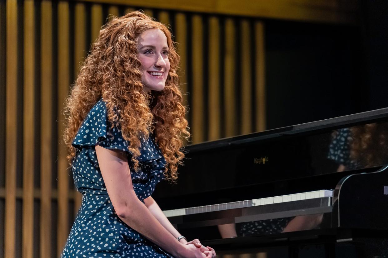 Emma Skaggs of Perrysburg, Ohio, plays Carole King in “Beautiful: The Carole King Musical” at the Croswell Opera House.