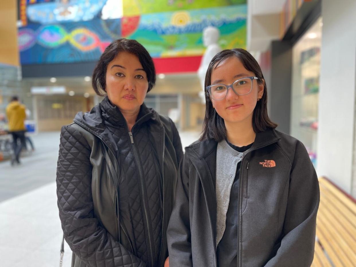 Sana Ashoori and her mother, Shaima Rahimi, are trying to raise awareness about live kidney donation among South Asian communities as they search for a donor who shares the same rare blood type as Sana. (Jennifer Lee/CBC - image credit)