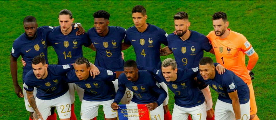 L'équipe de France de football est opposée samedi à l'Angleterre, en quart de finale de la Coupe du monde.  - Credit:ODD ANDERSEN / AFP