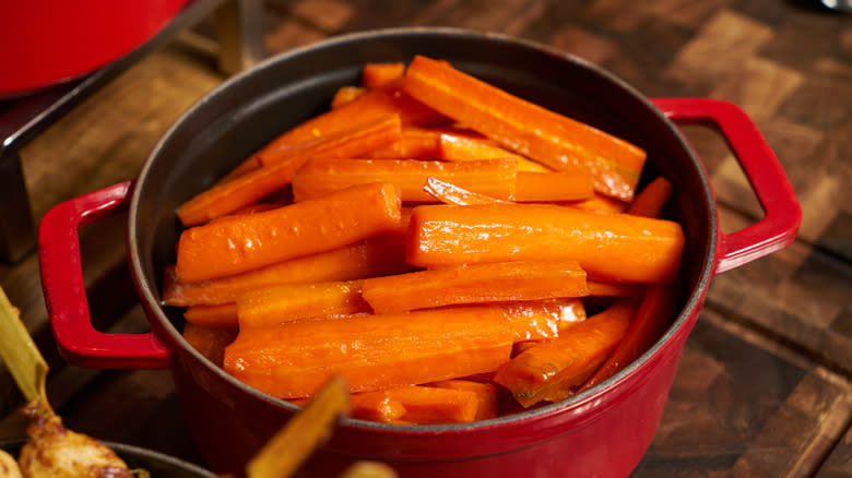 boiled carrots