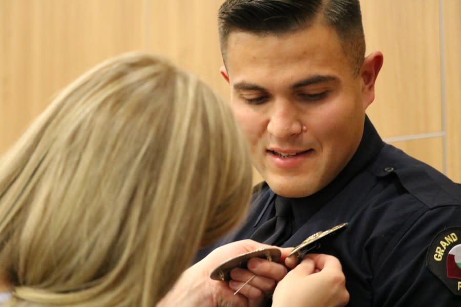 Officer Emilio Crespin. (Kelly Clingman/GJPD)