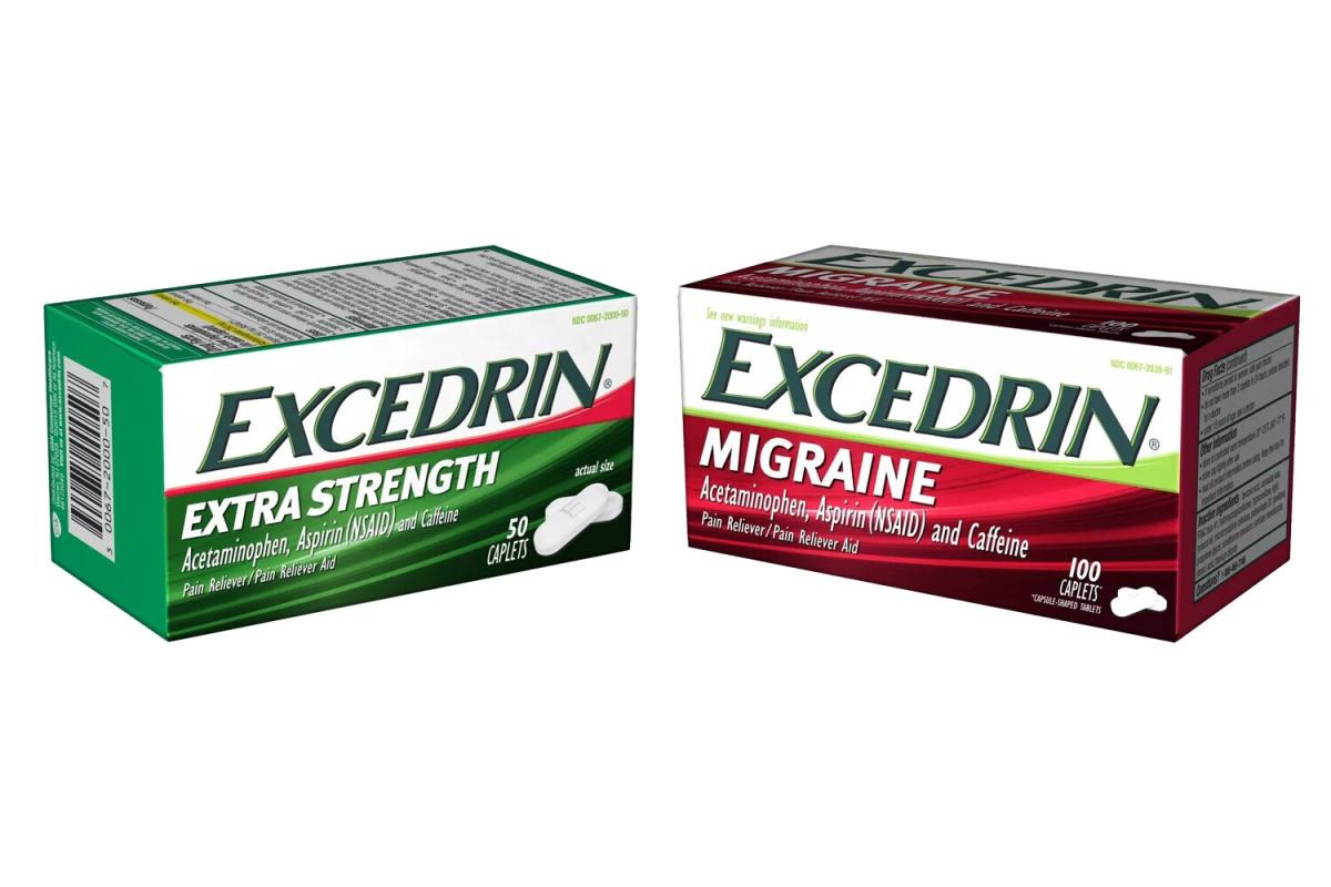 Two Excedrin products are temporarily discontinued, company says