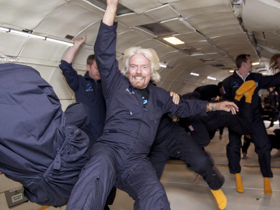 richard branson vomit comet zero G