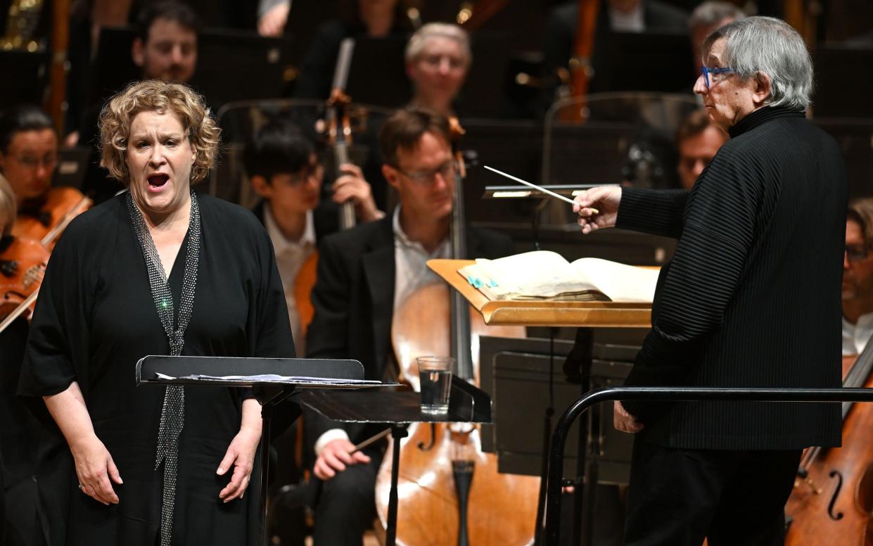 Mezzo-soprano Alice Coote with conductor Michael Wilson Thomas