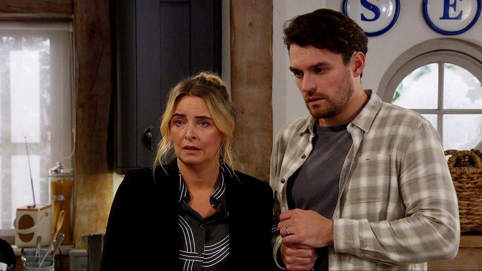 charity dingle and mack boyd in emmerdale