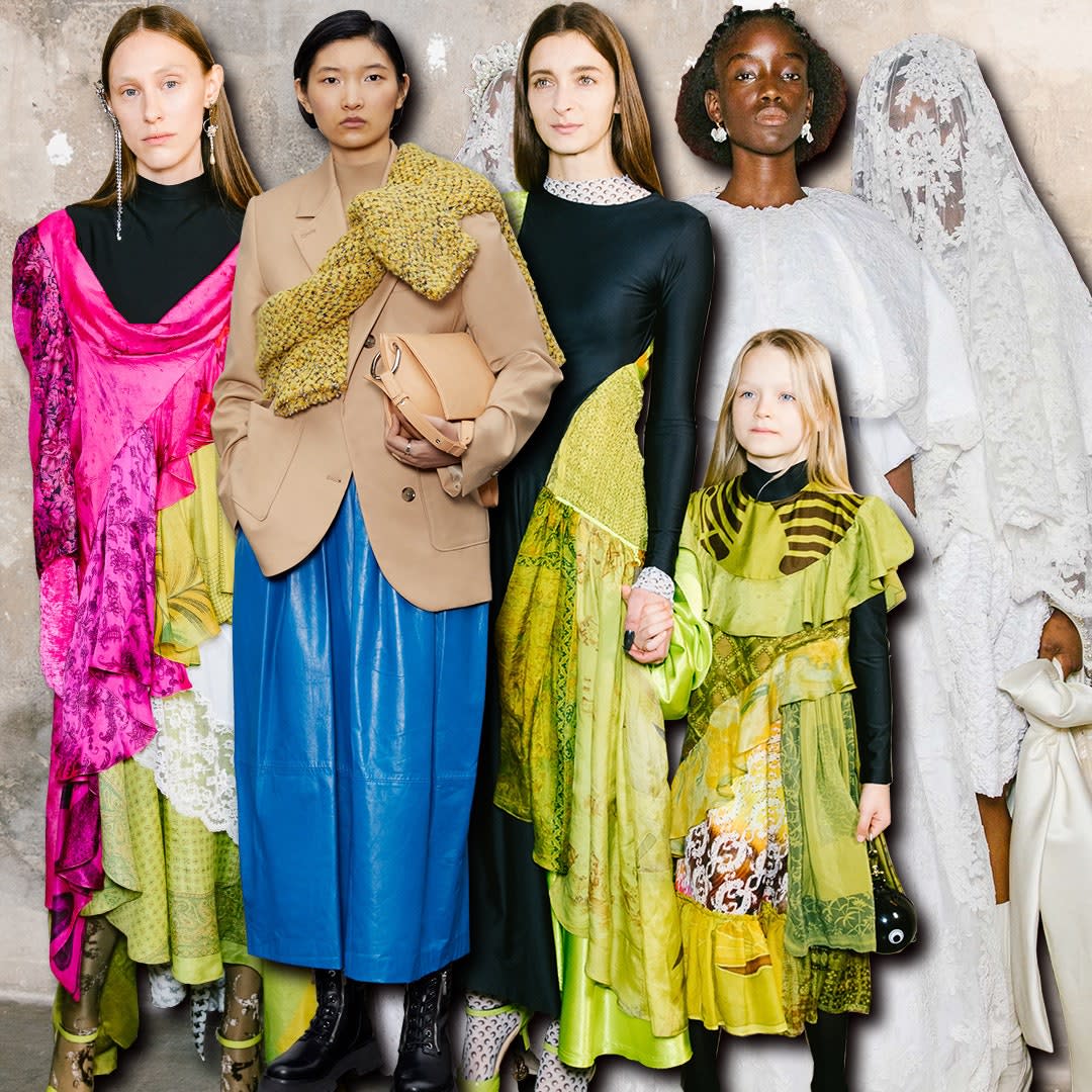 Looks from Marine Serre, 3.1 Phillip Lim, and Simone Rocha’s fall 2020 collections.