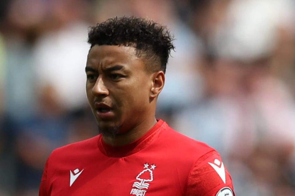 Reunion: Nottingham Forest midfielder Jesse Lingard faces his old West Ham team-mates this weekend  (Getty Images)