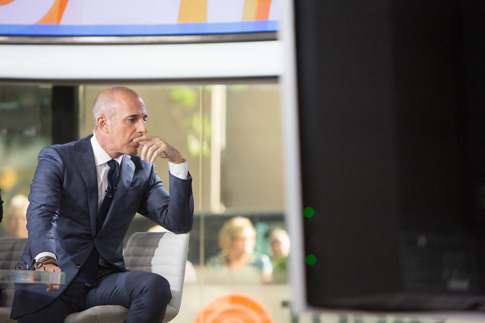 Matt Lauer on the set of the “Today” show. (Photo: Nathan Congleton/NBC/NBCU Photo Bank via Getty Images)