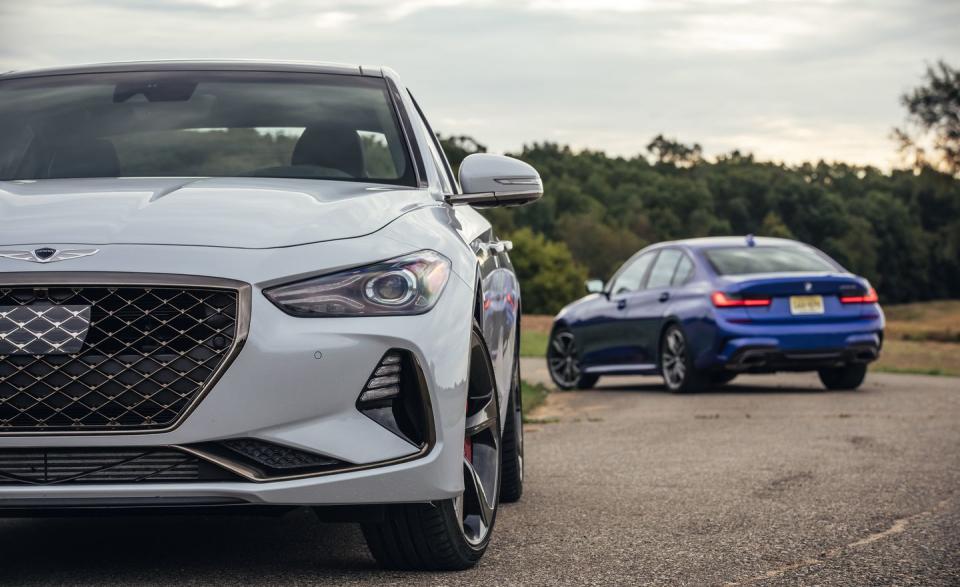 2020 BMW M340i vs. 2020 Genesis G70 in Photos