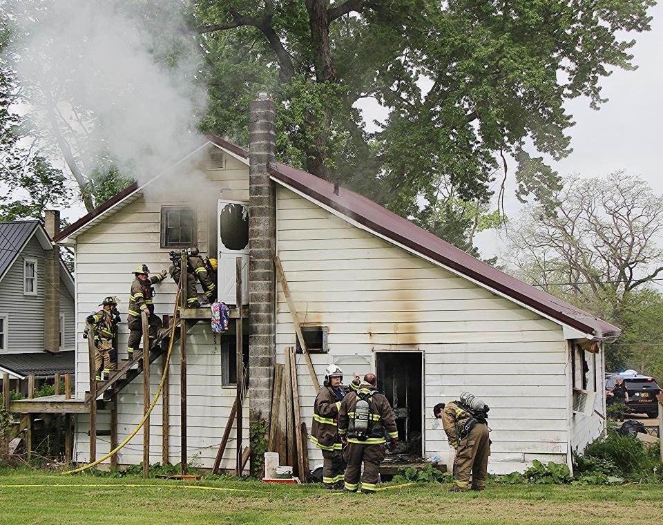 A home along North Carolina Avenue in Mifflin Township was damaged by fire Friday morning. The cause, according to the fire chief, appears to have been electrical, but the investigation continues.