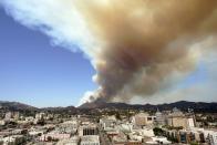 <p>Because of LA's dry heat, the city and its surrounding neighborhoods unfortunately experience a lot of brush fires, like the one pictured here in 2007. <br></p>