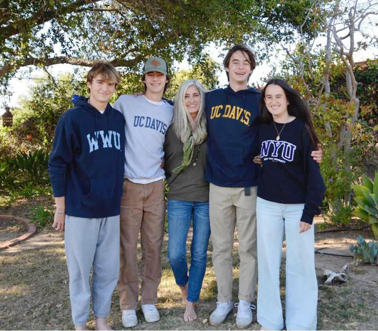 All four kids are headed to college where they will play sports. (Courtesy Beth Goldman)