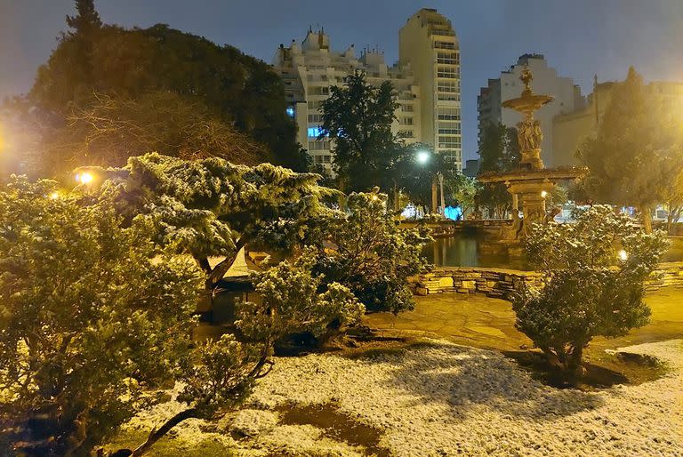 Nevó en Córdoba Capital y en los alrededores