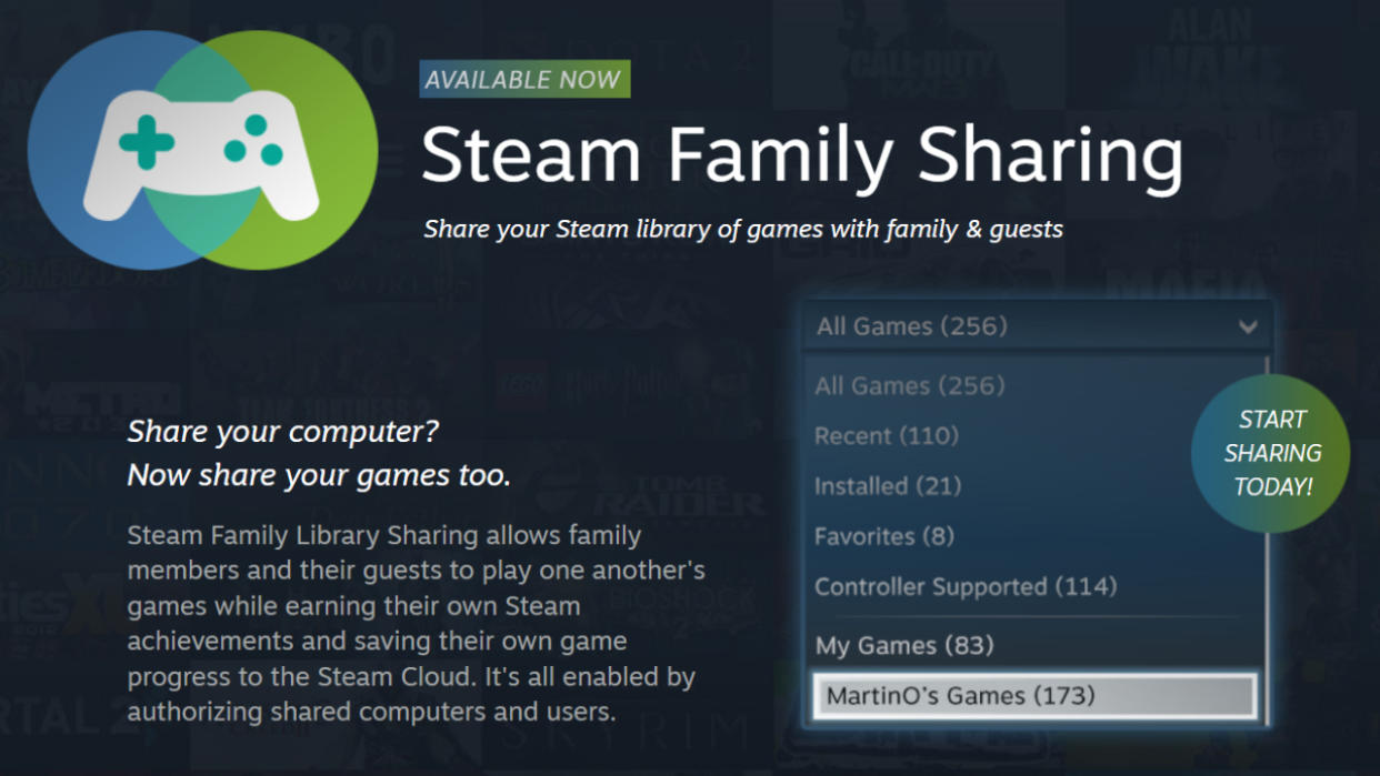  Steam Families. 