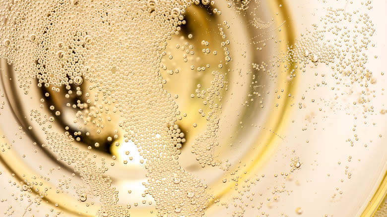 sparkling wine close up