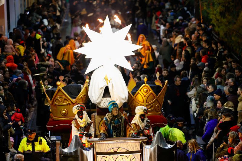 Annual Three Kings parade in Alcoy