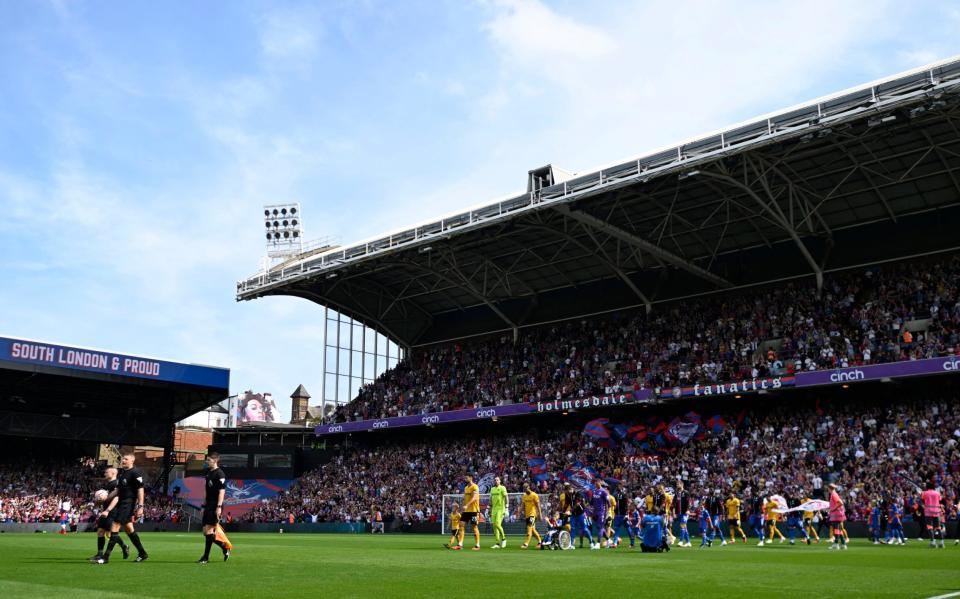 Crystal Palace v Wolverhampton Wanderers - Selhurst Park, London, Britain - September 3, 2023 General view as the teams walk out before the match