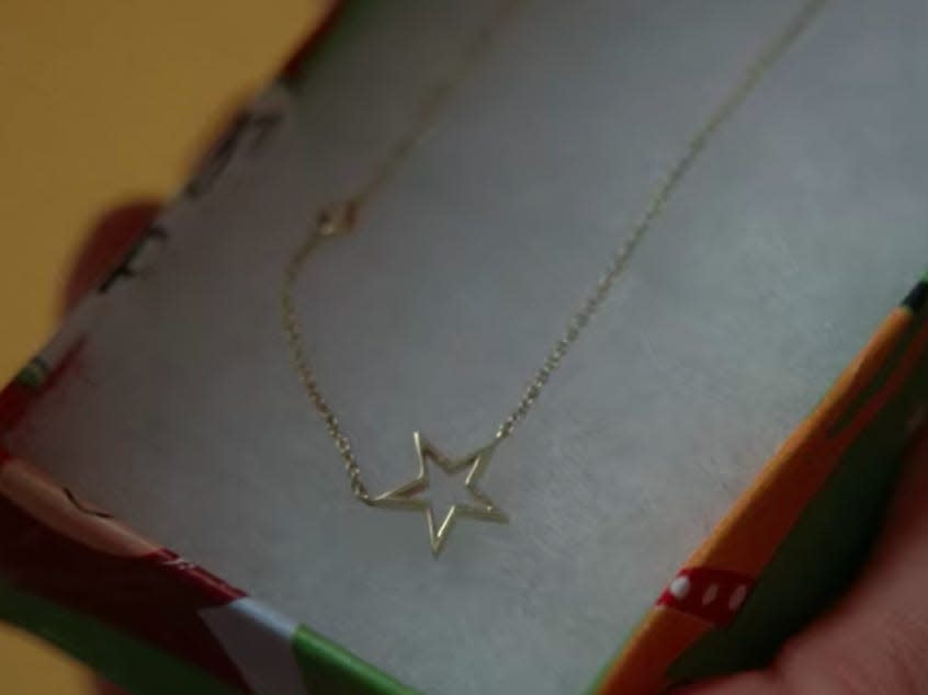 Rachel's star necklace.