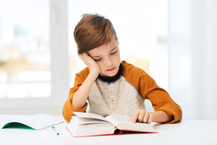 <span class="caption">Around a third of the children who had repeated ear infections had problems with reading and writing.</span> <span class="attribution"><span class="source">Shutterstock</span></span>