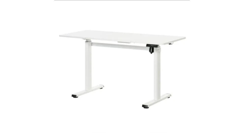 Relieve joint pain and fatigue with this compact desk with a spacious worktop.